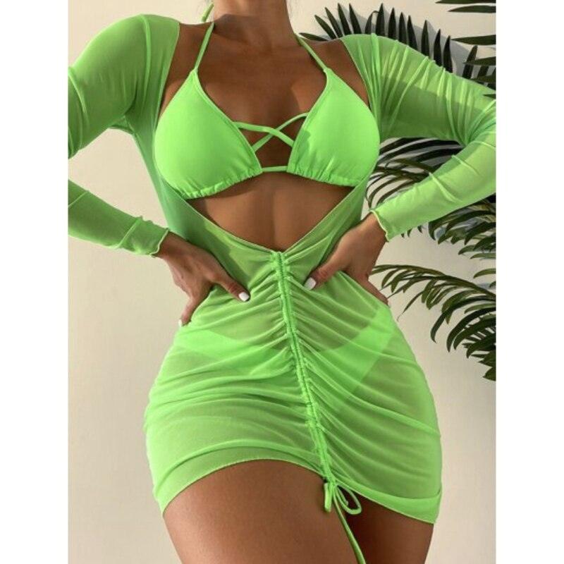 Phillipa 3 Piece Bikini Set & Cover Up - Gisela Vecchi